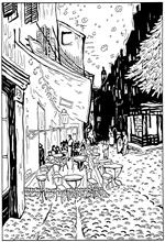 coloring page Vincent van Gogh